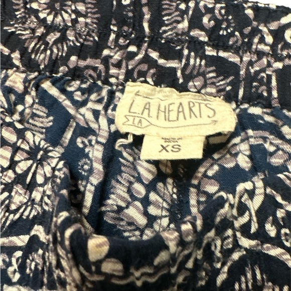 L.A.Hearts bohemian flare pants in dark blue. XS - Picture 4 of 4